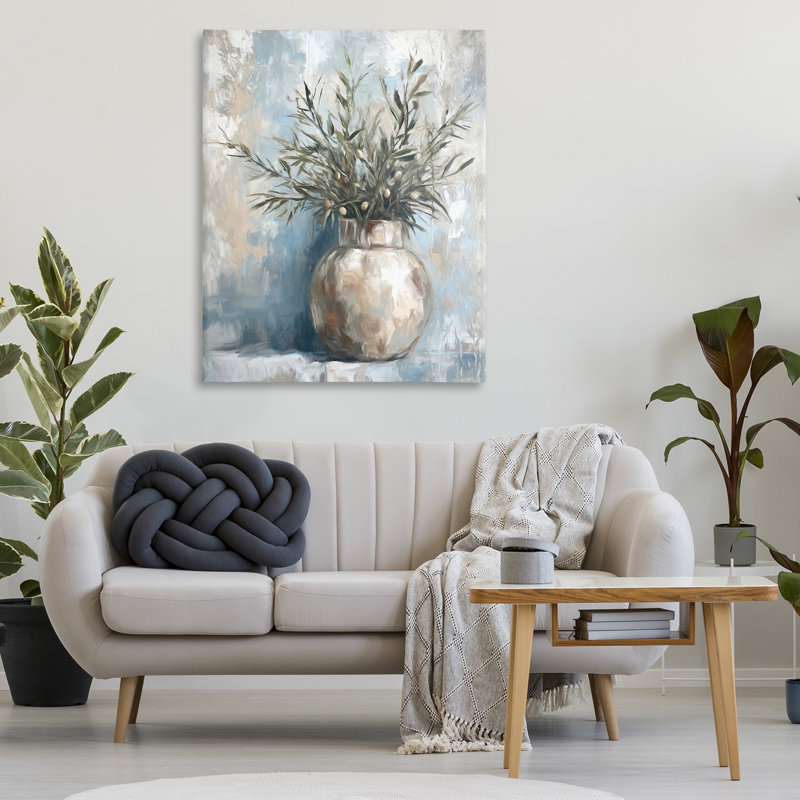 Art mural sur toile en pot, Ramona Murdock, H 48 po x l 36 po