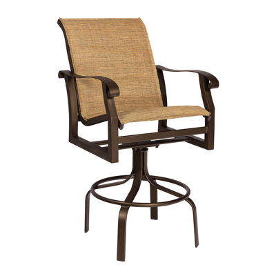 Tabouret de bar rembourré et pivotant