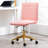 Modern Velvet Office Task Chair, Armless Swivel Computer Desk Chair for Home Office-721150933