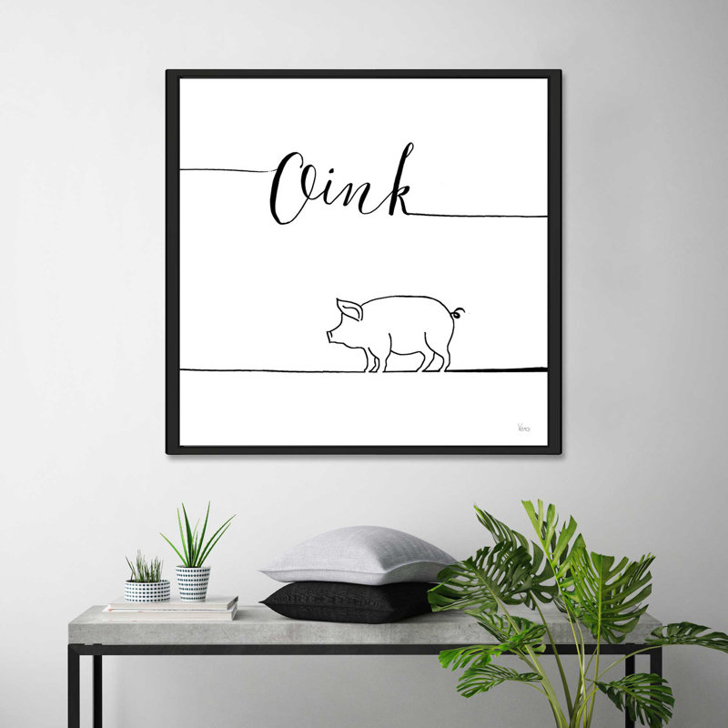 «Under soulignée ferme V», art textuel sur toile encadrée, H 21,5 po x l 21,5 po x P 2 po, Cadre flottant noir