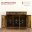 Buffet, armoire de rangement de cuisine, armoire brun rustique-956538712