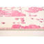 Tapis unique en viscose noué à la main crème et rose des années 2010 de 7 pi 3 po x 9 pi 11 po Finnan