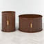 Ensemble de 2 tables basses rondes-119447660