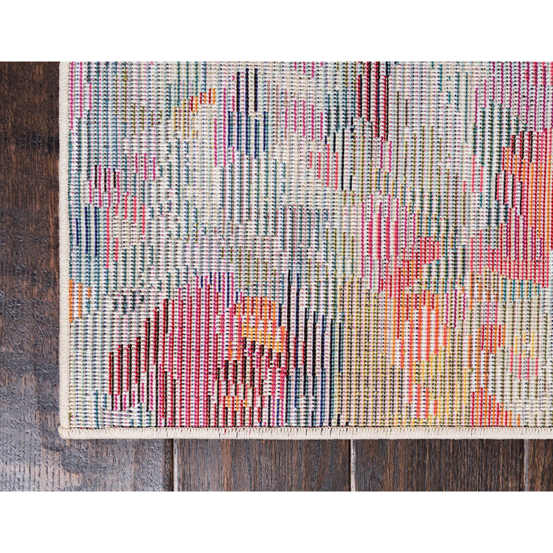 Quinlin Abstract Indoor Rug, Square 6'