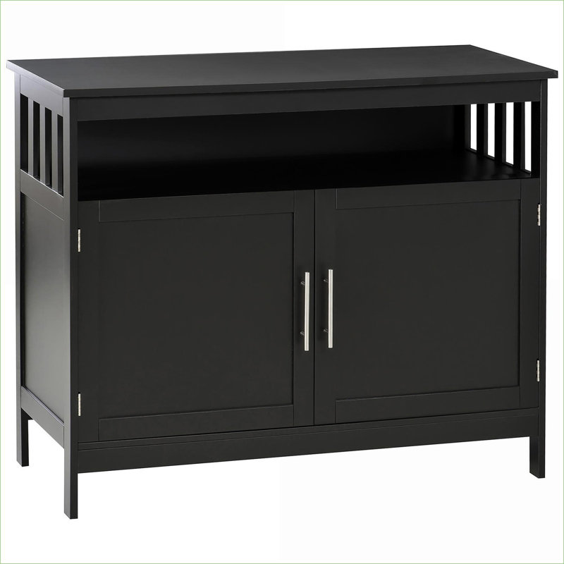 Buffet moderne, armoire de cuisine moderne, armoire à café avec tablette à 2 niveaux