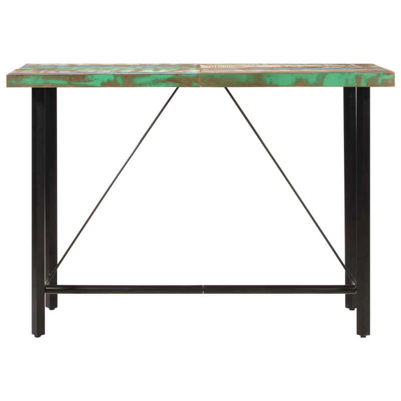 vidaXL Bar Table Pub Table Bistro Table for Dining Room Solid Reclaimed Wood