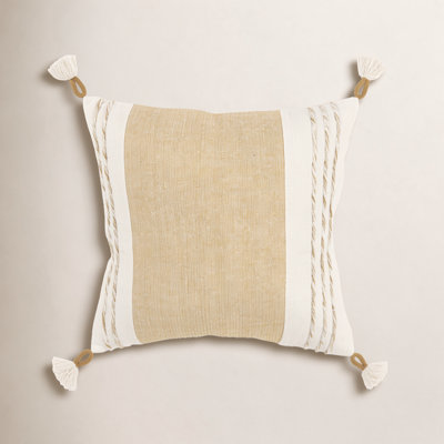 Tassels Cotton Throw Pillow