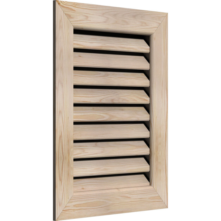 Évent vertical en bois à pignon