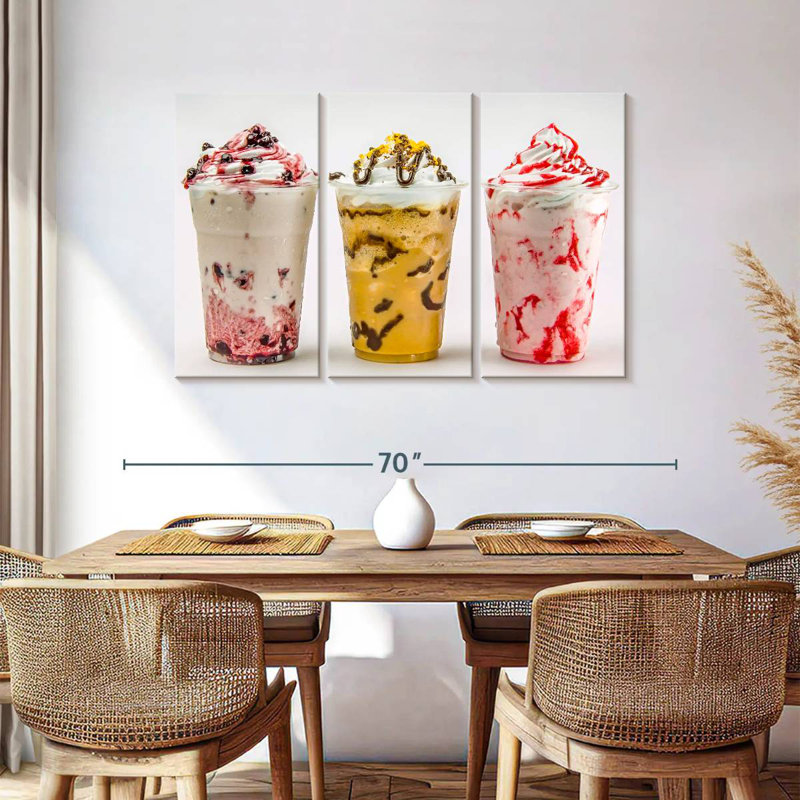 Yarlin Milkshake Frappes, 36" H x 57" W