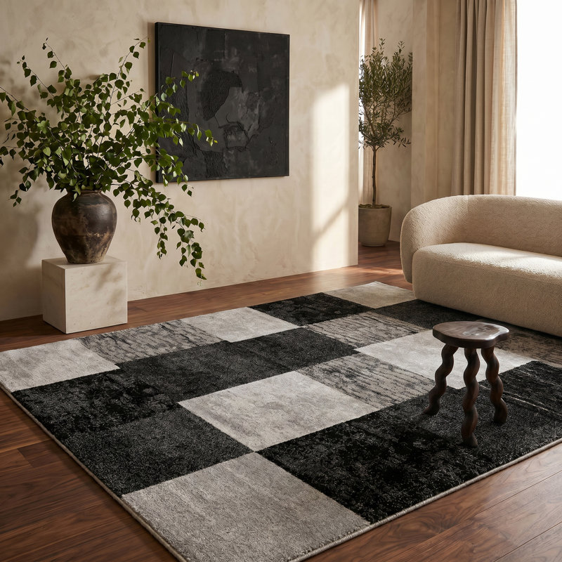 Tapis de couloir abstrait à motif abstrait 2 pi 3 po x 12 pi 2 pi x 12 pi Branch Collection, Rectangulaire 8 pi x 11 pi