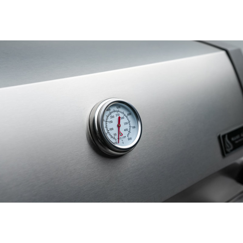 Îlot de cuisine modulaire en acier inoxydable de luxe avec réfrigérateur 107 po x l 32 po x 4 po + brûleur latéral + comptoirs en granite + armoires et tiroirs de rangement + couvercle + convertible au gaz naturel + Garantie à vie