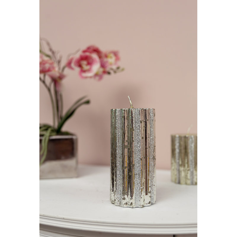 Unscented Pillar Candle, 15cm H x 8cm W x 8cm D