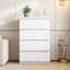 Commode verticale à 4 tiroirs: armoire de rangement compacte pour la maison-2055426487