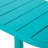 Outdoor Bistro Furniture In Matte Teal - Iron, 2 Chairs & Oval Table For Backyard Made From Iron-638614281