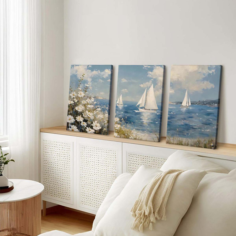 3 Piece Wrapped Canvas Print, 40 cm H x 30 cm W