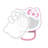 Hello Kitty RGB Selfie Light up Mirror with Phone Clip, Customizable LED Selfie Lights with Rainbow Color Mode