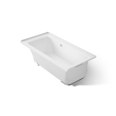 Archer® 60" x 30" Alcove Air Acrylic Bathtub with Heater Included