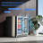 Eorice 24" 21-Bottle & 88-Can Dual Zone Built-In or Freestanding Under Counter Refrigerator, Curved Handle