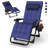 Zero Gravity Chair With Cushion, Adjustable Reclining Patio Lounge Chair With Aluminum Alloy Lock System, Foldable Outdoor Recliner With Cup Holder Tray, Portable Lawn Chair For Patio, Camping & Poolside-291404208