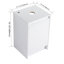 Armoire de salle de bain autoportante 20 po, portes à fermeture douce, blanc brillant (emballage KD) (meuble-lavabo seulement)