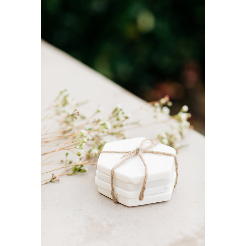 Marble Hexagon Coaster