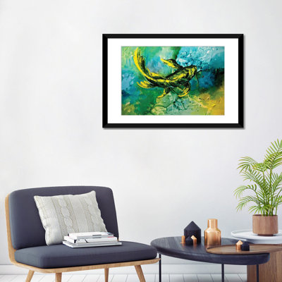 «Swiger Yellow Koi Fish», reproduction sur toile