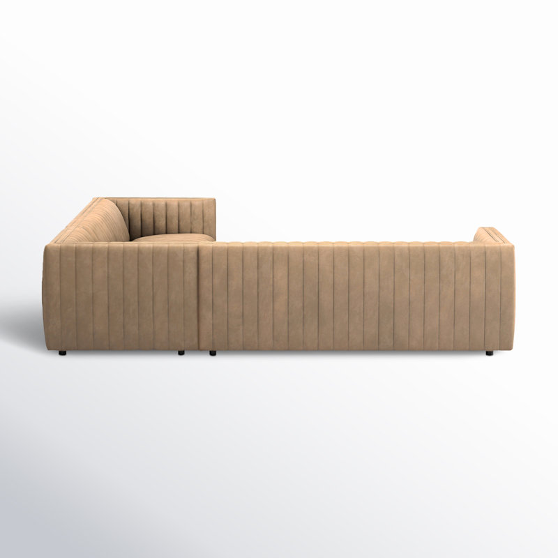 Augustine Sectional, Palermo Drift Top Grain Leather