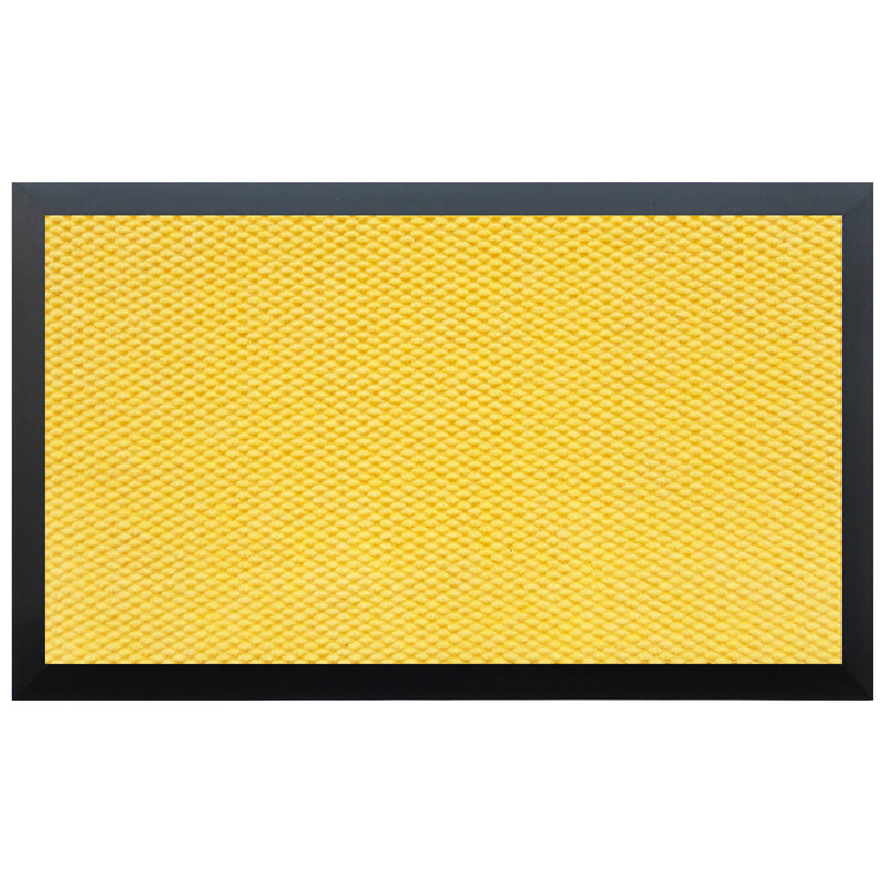Paillasson d'extérieur antidérapant uni, Jaune, 6 pi x 10 pi