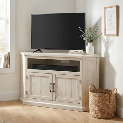 Kinsella 50" Solid Wood Corner TV Stand with Storage