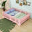 Wood Floor Bed With Fence And Doors-1909858273-1909858281