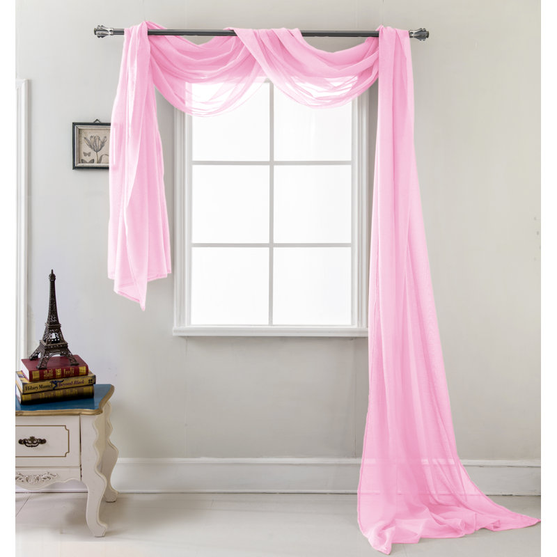 Brannon Sheer Window Scarf, Pink