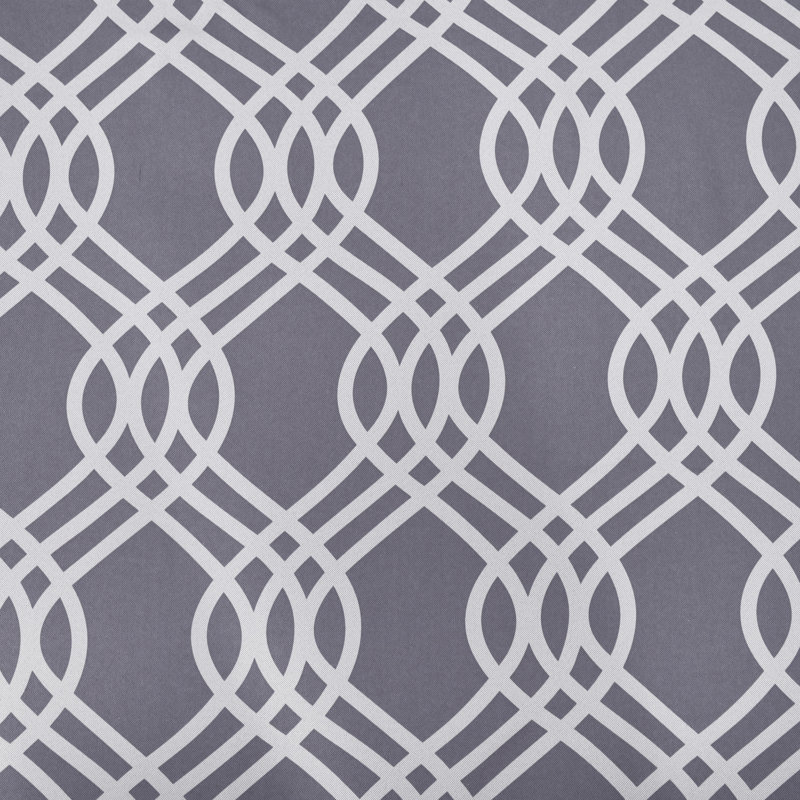 Paire de rideaux obscurcissant 100% polyester Écosse, L 52 po x L 108 po, Argent
