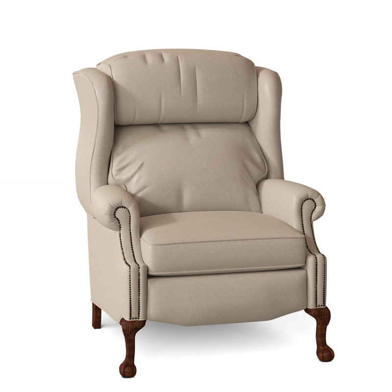 Maxwell Recliner, Outsider Raven Genuine Leather, Mahogany, Power