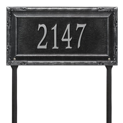 Gardengate Personalized Grande 1-Line Lawn Address Sign