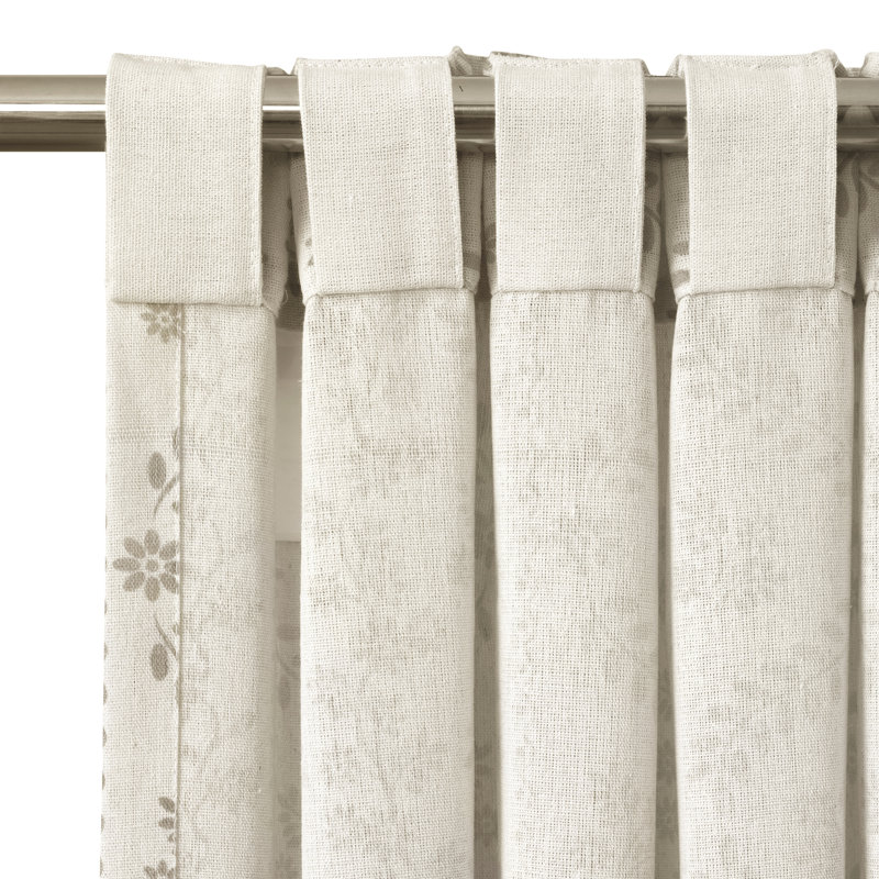 Yoan Room Darkening Curtain Pair, Beige