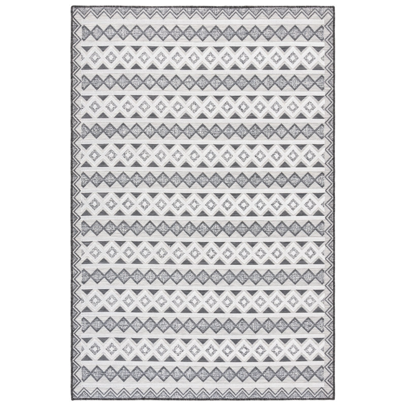 Kenenth Performance Geometric Indoor/Outdoor Area Rug, Rectangle 4' x 6'