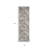 8' Gray And Beige Abstract Distressed Runner Rug
