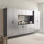 Armoire de rangement murale en métal Astro Series avec portes à fermeture douce et bandes de bordure durables pour une organisation efficace