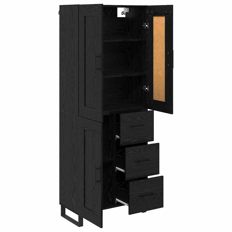 69.5cm Sideboard, Black Oak