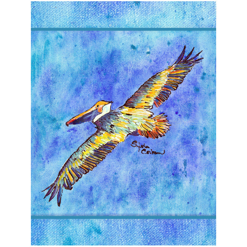 Drapeau de jardin à 2 côtés pelican