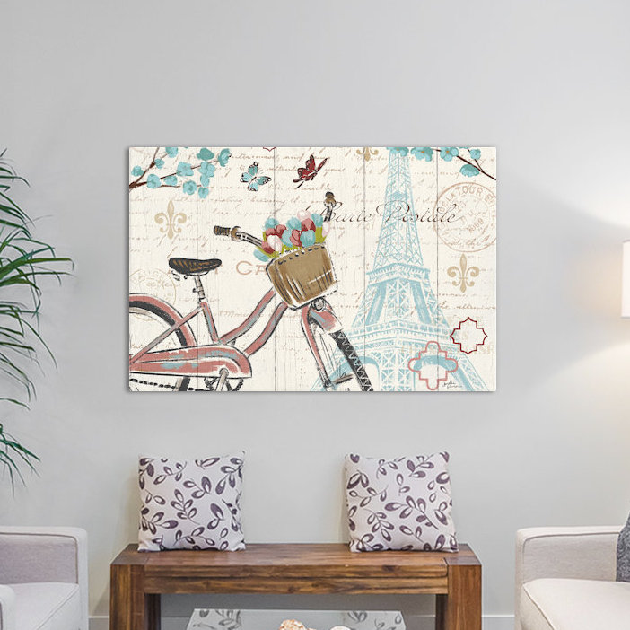 « paris tour i », impression sur toile tendue, H 8 po x l 12 po x P 0,75 po, Toile tendue, Pas de tapis