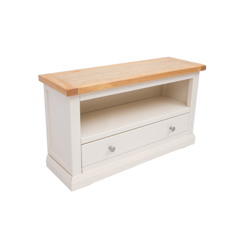 Neher TV Stand for TVs up to 48", Beige/White