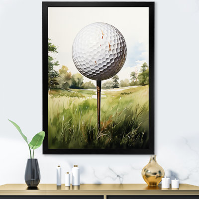 Minimalisme, balle de golf I - art mural de golf pour le salon