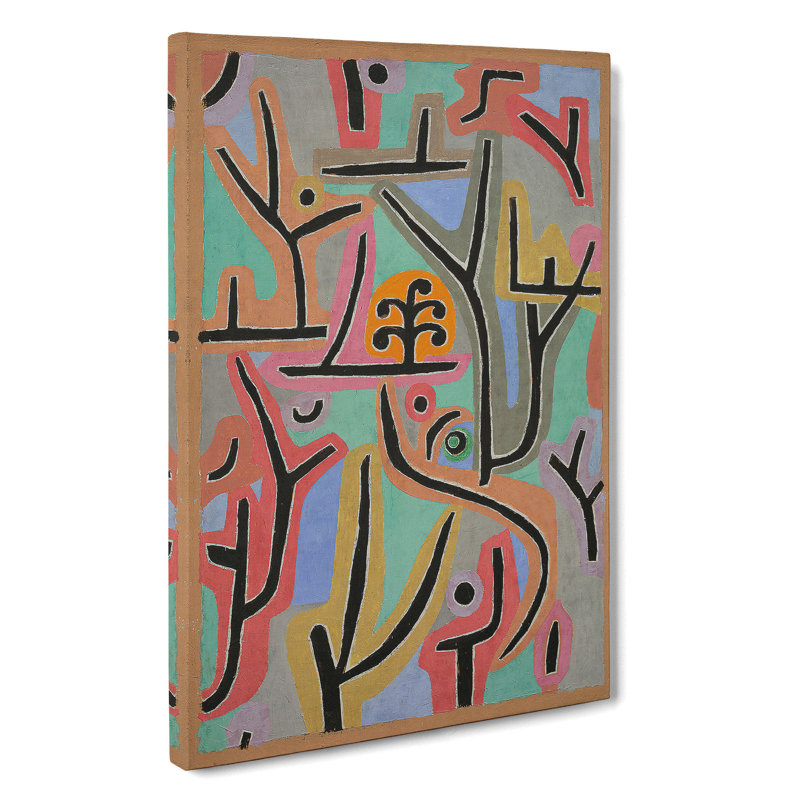 Park Scene by Paul Klee - Wrapped Canvas Painting, 60cm H x 40cm W x 3cm D