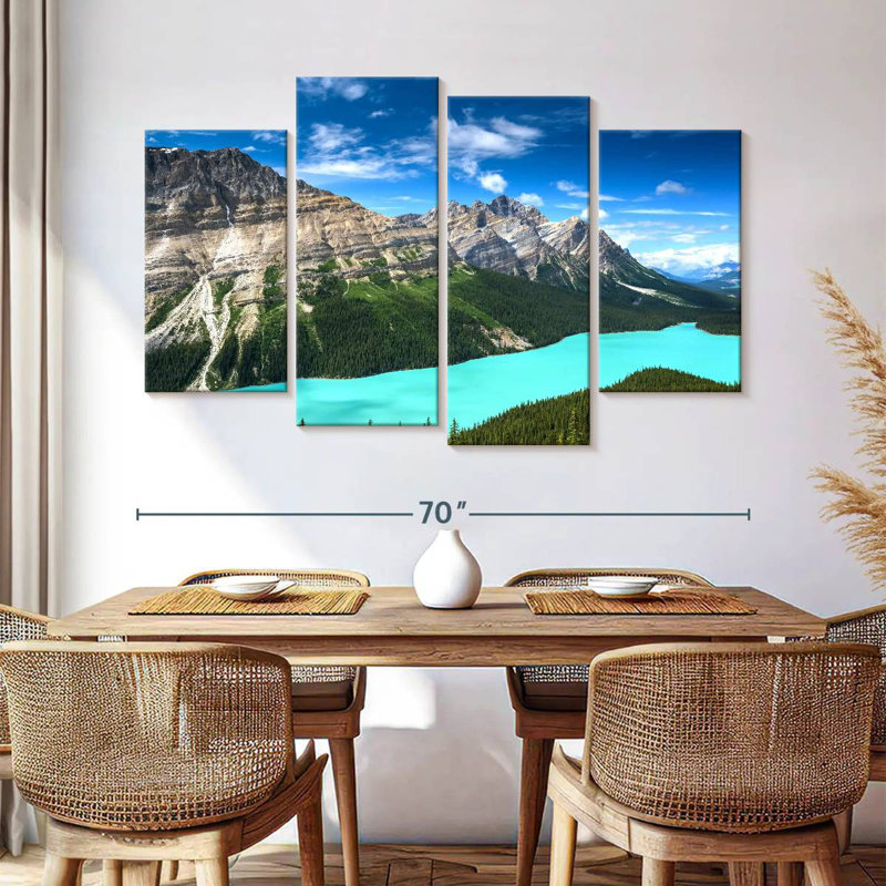 Alvord turquoise, lac Peyto, H 42 po x l 68 po