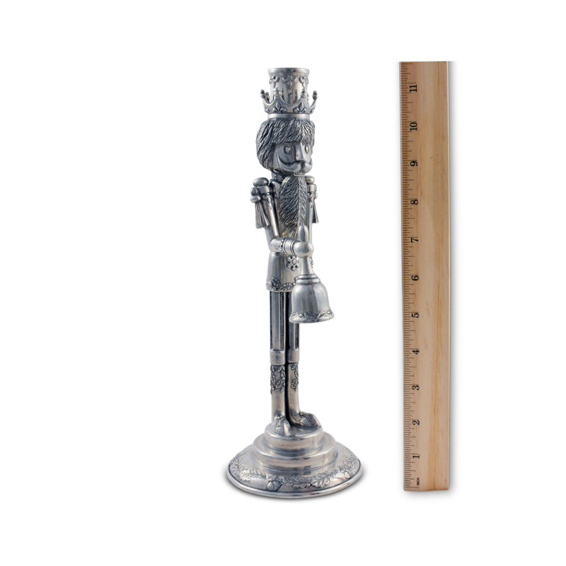 12'' H Pewter Tabletop Candlestick