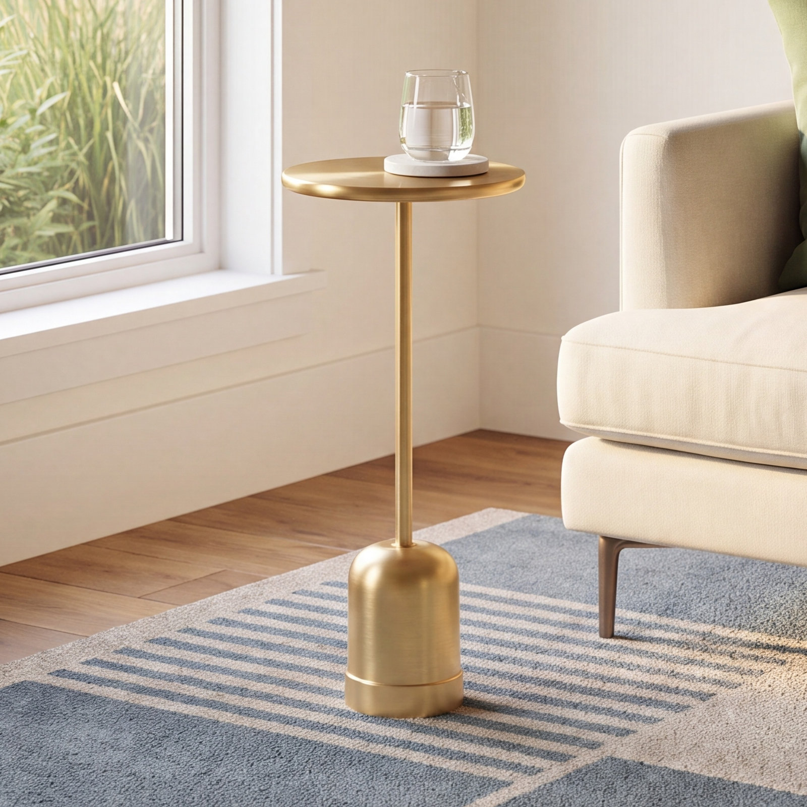 End Table, Gold