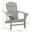 Chaise Adirondack en bois massif Boukra-87460032