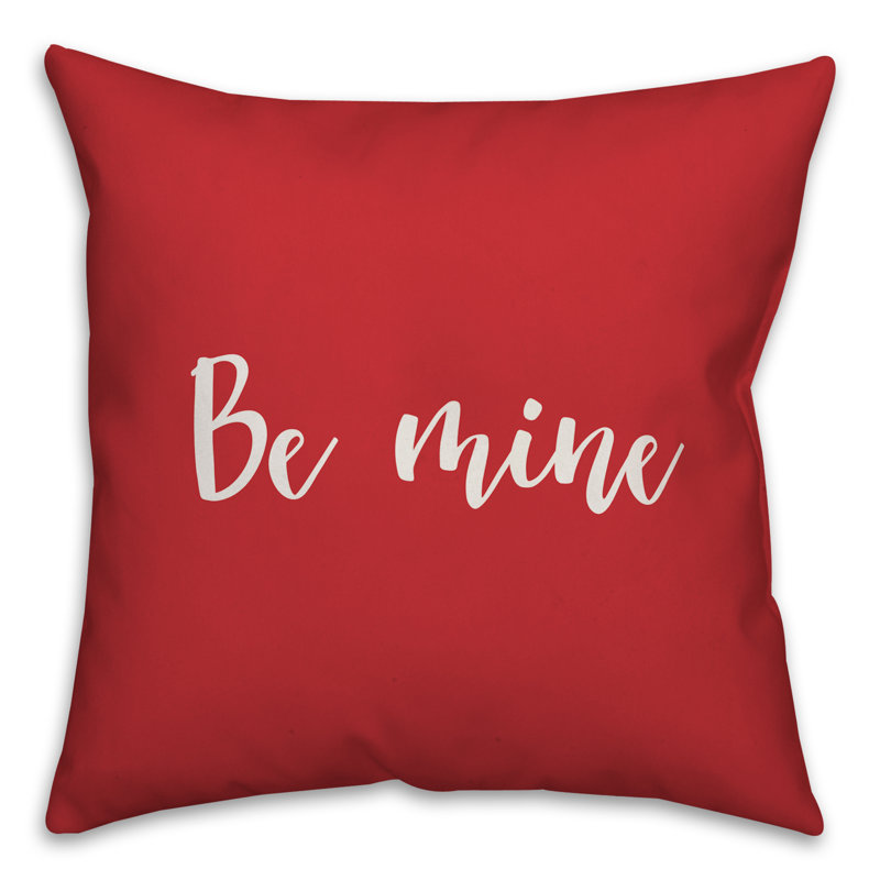  Coussin Be Be Mine, Rouge / Blanc, Housse de coussin