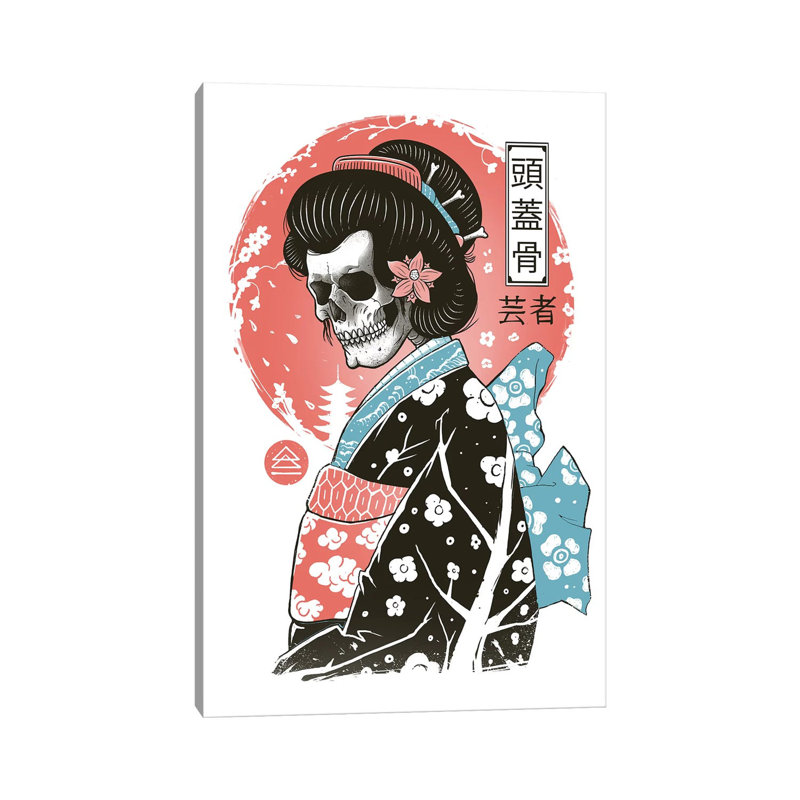 Yokai Geisha by Vincent Trinidad - Wrapped Canvas Graphic Art, 20.32 cm H x 30.48 cm W